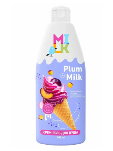 MILK крем-гель д/душа молоко и японская слива 500мл